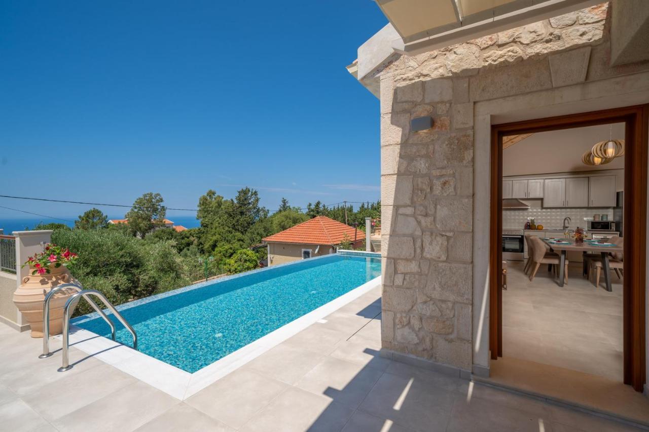 Pitharia Luxury Villa With Amazing Sea Views Khalikerí Exterior foto